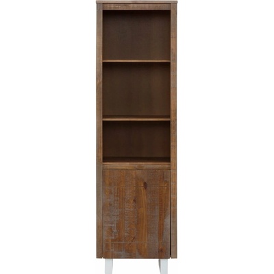 Knižnica z borovicového dreva v prírodnej farbe 55x180 cm Lagos - Støraa