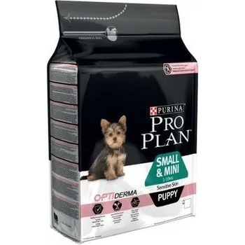 PRO PLAN OptiDerma Small & Mini Puppy Sensitive Skin 3x3 kg