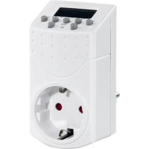 Hama Цифров седмичен таймер Hama Mini, Точност до минутата, 20 програми, Бял (HAMA-223306)