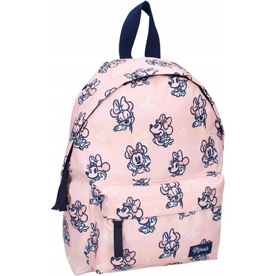 Predškolský viac-komorový batoh Minnie Mouse Vadobag pre dievčatá, unisex ružový, viacfarebný