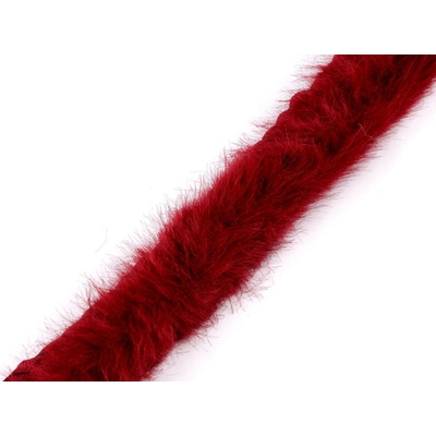 Všívací lemovka / lampas z umělé kožešiny kulatý šíře 2 cm Varianta: 8 bordó sv., Balení: 1 m 55835/141086/265947