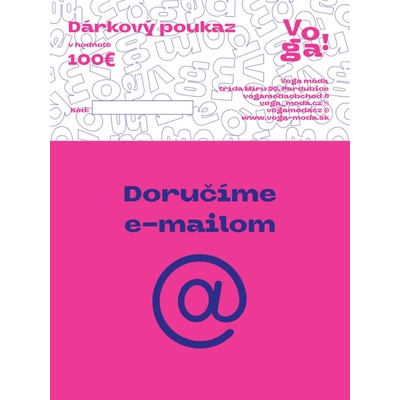 Voga Móda Darčekový poukaz Hodnota: 100€