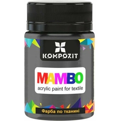 Mambo metalická farba na textil a kožu 50 ml 51 perleťovočierna