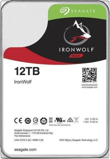 Seagate IronWolf 3.5 12TB 7200rpm 256MB SATA3 (ST12000VN0008)