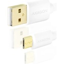 Axagon BUMM-AM20QW Micro USB, 2A, 2m, bílý