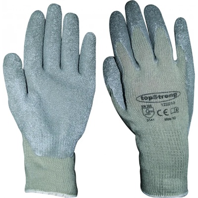 Ръкавици сиво трико / сив латекс ЕКО ts (540140)