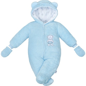 New Baby Zimná kombinézka Nice Bear modrá