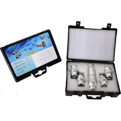 Bezpečnostní matice na originální alu kola Toyota, Mitsubishi, Lexus M12x1,5 SADA, rovná dosedací plocha – Hledejceny.cz