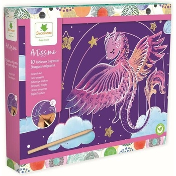 Vyškrabávací obrázky Sycomore Artissimo Dráčci