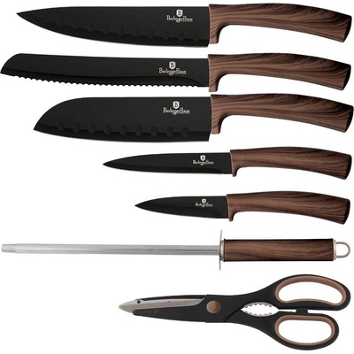 Berlingerhaus Sada nožů s nepřilnavým povrchem Forest Line Ebony Rosewood 8 ks