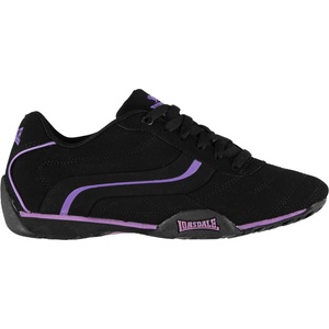 Lonsdale Дамски маратонки Lonsdale Camden Ladies Trainers - Black/Purple