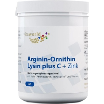 Image 1 of VitaWorld Arginin-Ornithin-Lysin + C + Zink [60 капсули]