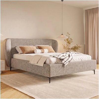 Alasans Dalia bez matrace ALIANO BED 160/200+BEDDING BOX šedá