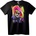 NOONEBRAND Тениска Неонов байкерски череп - 2XL, Black