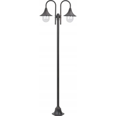 Okrúhly osvetľovací stĺpik VidaXL E27 220 cm biely