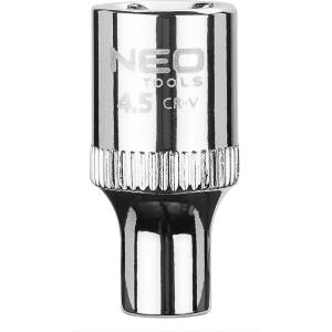 NEO TOOLS Гнездо, 6-точково, 1/4", 4, 5 мм, суперлок 08-221 (08-221)
