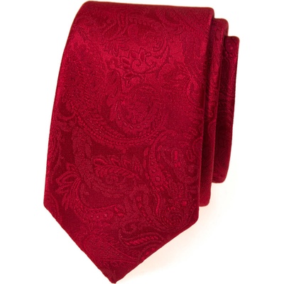 Avantgard Kravata Slim Lux 571-22345 červená