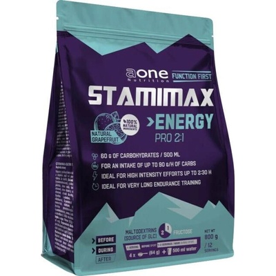 Aone Nutrition Stamimax Energypro 2:1 Energetický nápoj Přírodní grapefruit 0,85 kg