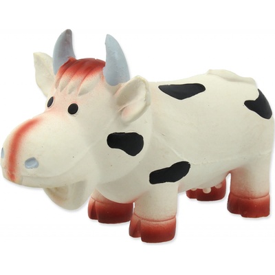 Dog Fantasy Kráva latexová hračka se zvukem 18 cm