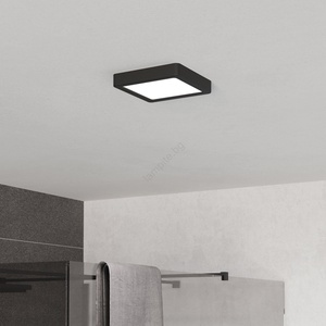 EGLO 901328 - LED таванно осветително тяло за баня FUEVA LED/7W/230V 15x15 cm IP44 черно (EG901328)