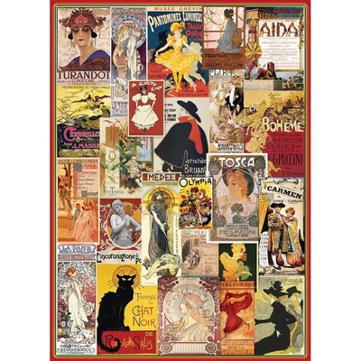 EuroGraphics Theater and Opera Vintage Posters 1000 dílků