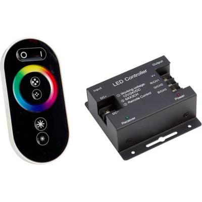 Ovladač 216W 3x6A + dotykový dálkový ovladač RGB, 6 tlačítek