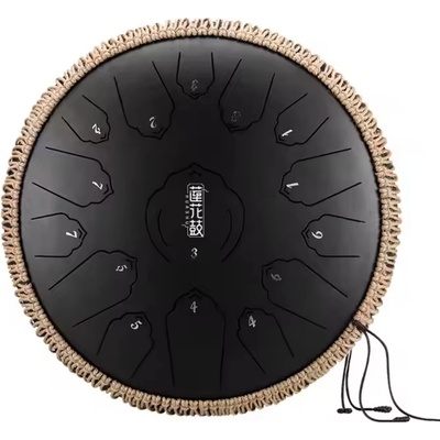 Hütermann Profesional Tongue drum 12' 30cm 15 tónů D-dur černý s příslušenstvím