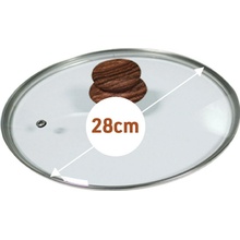 Mediashop Skleněná poklice Livington Copper & Stone 28 cm