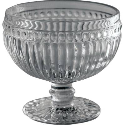 GREEN GATE Skleněný pohár na dezerty Alice Grey šedá barva sklo 300 ml