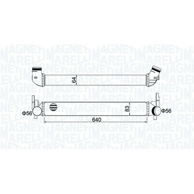 Chladič plniaceho vzduchu MAGNETI MARELLI 351319204410