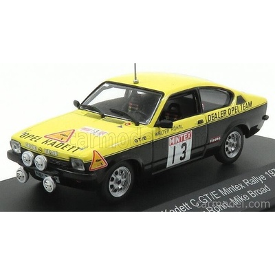 Cmr Opel Kadett C Gt/e N 13 Rally Mintex 1977 Walter Rohrl Mike Broad Žlutá Černá 1:43