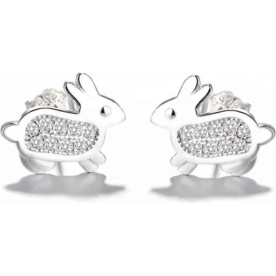 Majya Strieborné náušnice BUNNY 10143