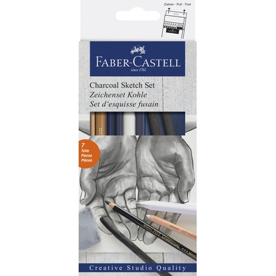 Faber Castell Pitt pastel Charcoal sketch 7 ks