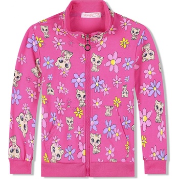 Kugo mikina GM8709 sýto ružová