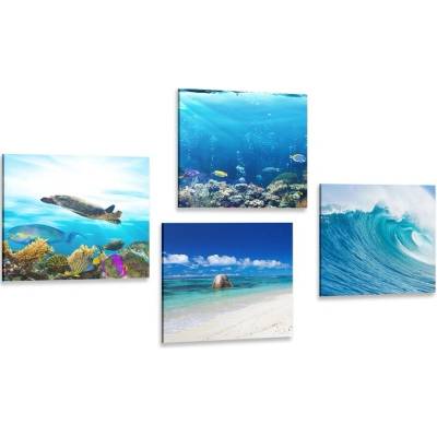 Set obrazů mořský svět - 4x 60x60