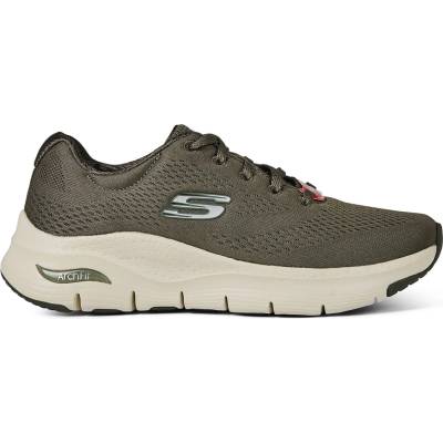 Skechers Дамски маратонки Skechers Engineered Mesh Lace-Up Low-Top Trainers Womens - Olive