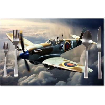 Sablio Prostírání Stíhačka Spitfire 40x30cm