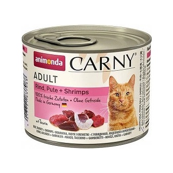 Animonda Cat Carny Adult вкус: говеждо, пуйка и скариди 200 г