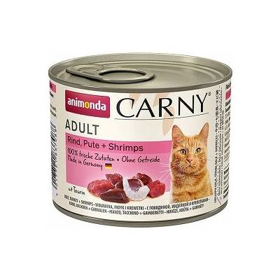 Animonda Cat Carny Adult вкус: говеждо, пуйка и скариди 200 г