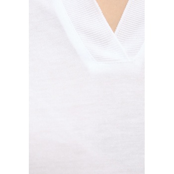 Calvin Klein Тениска с яка Calvin Klein дамска в бяло LV044B208G (LV044B208G)