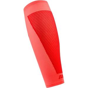 CEP Дамски компресионни чорапи CEP Women's Run Ultralight Sleeves Calf 4.0 Leg warmers - Neon Coral / Red - размер IV (207-0576-0213)