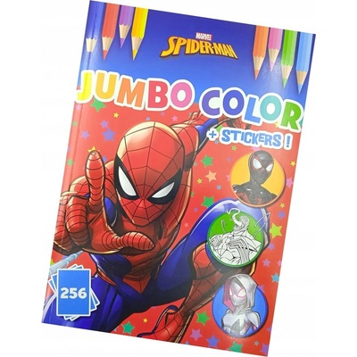 XXL Omaľovánka Marvel Spider-Man nálepky. 256 omaľovánok