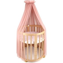 Waldin Tulle Crib Canopy + Canopy Frame Rose