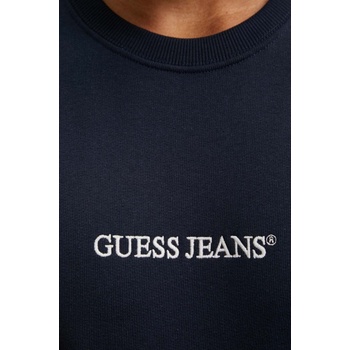 Guess Jeans Суичър Guess Jeans в тъмносиньо с апликация M4YQ19 K9V31 (M4YQ19.K9V31)