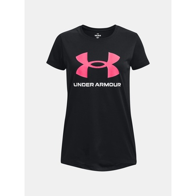 Under Armour Момичешка тениска Under Armour Tech Solid Print Fill BL SSC Under Armour | Cheren | Момичешки | 164