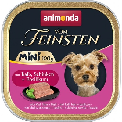 Animonda Vom Feinsten Mini Adult Dog telecí šunka bazalka 100 g