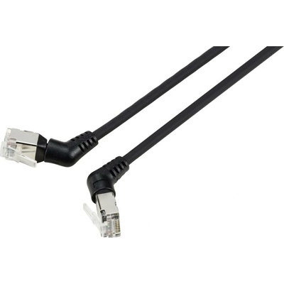 Renkforce RF-6071546 RJ45 CAT 6A F/UTP černý zásuvné kontakty otočné o 360°, z