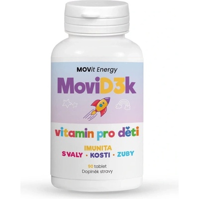 MOVit MoviD3k Vitamin D3 pro děti 800 I.U. 90 kapsúl