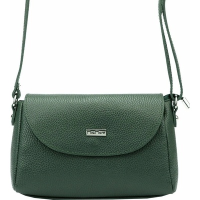 Mia More Malá tmavěkožená crossbody kabelka no. 018 zelená