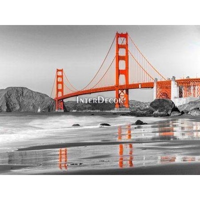 Pláž a Golden Gate Bridge, San Francisco 1 deska 80x60